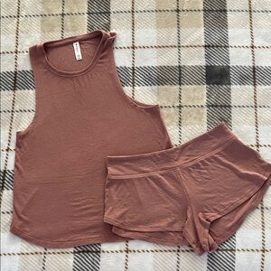 Athleta Well-Rested Palermo Pink Sleep Set (Size XS)